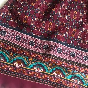 Patterned Dress with Open Back